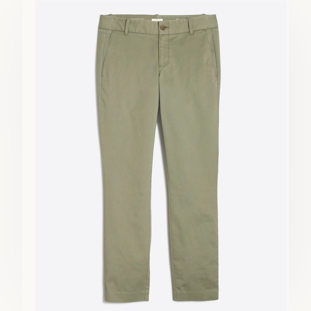 J. Crew Women's Frankie Chino Olive Pantsuit